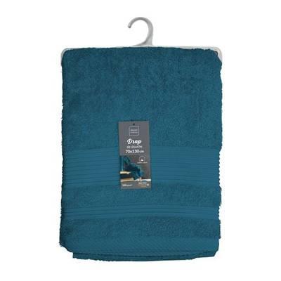 3574388015323 - Douceur D Interieur - Drap de douche éponge bleu