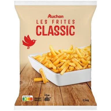 Auchan Frites classique, 2,5kg