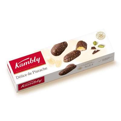 Kambly Biscuits fin à la pistache et au chocolat aromatisé, 90g