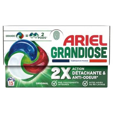 Ariel Lessive Capsule Grandiose Original, 15 capsules