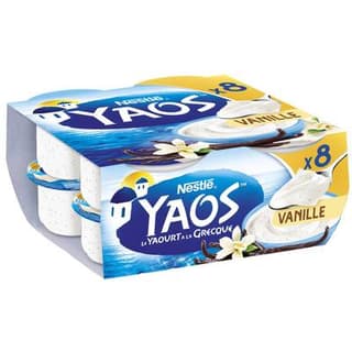 Yaos Yaourt à la Grecque Vanille, 8x125g