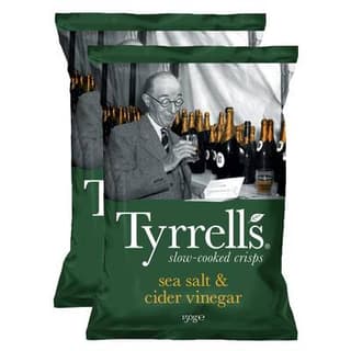 Tyrrell's Chips au Sel de Mer et Vinaigre de cidre, Lot de 2x150g