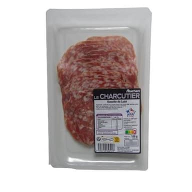 Auchan Le Charcutier Rosette de Lyon, 16 tranches - 100g