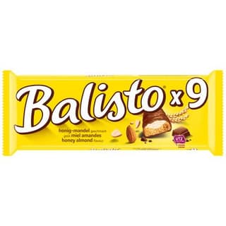 Balisto Barres chocolat miel & amandes, 9 barres