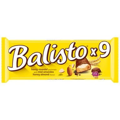 Balisto Barres chocolat miel & amandes, 9 barres