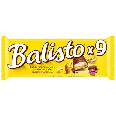 Balisto Barres chocolat miel & amandes, 9 barres