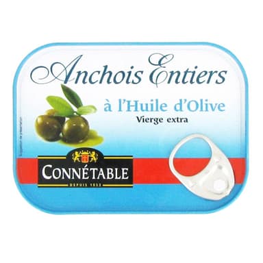 Connetable Anchois entier à l'huile d'olive extra vierge, 100g