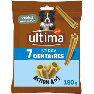 Affinity - Ultima 7 Sticks dentaires active 4 en 1 pour chien moyen et grand, 180g