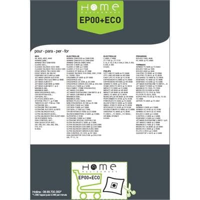 3307646100024 - Home équipement - Sacs aspirateur microfibres EP00+ECO
