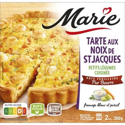 Marie Tarte aux Noix de Saint-Jacques, Petits Légumes Cuisinés, 350g