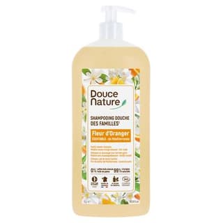 Douce Nature Shampooing Douche Fleur d'oranger de Méditérranée, 1L