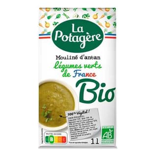 La Potagère Mouliné d'Antan Légumes Verts de France Bio, 1L
