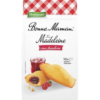 Bonne Maman Madeleine coeur framboise, 300g
