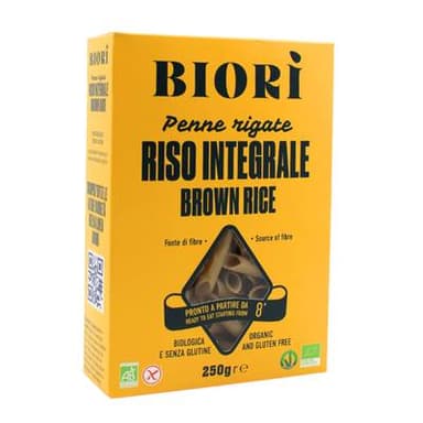 Biori Penne de riz complet sans gluten bio, 250g