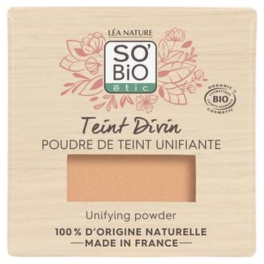 SO'BIO ETIC Poudre de teint unifiante, Teint Divin, 15 Vanille rosé