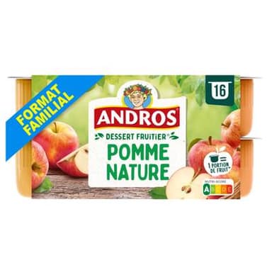 Andros Pomme nature, 16x100g