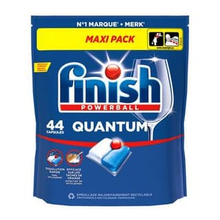 Finish Capsules Lave-Vaisselle Powerball Quantum Maxi Pack, 44 capsules
