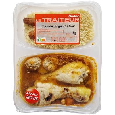 Auchan Le Traiteur Couscous et Légumes Frais, 1kg