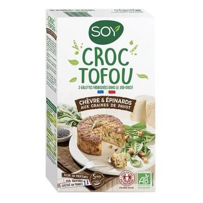 3259011124824 - Soy - Croc tofu Chèvre et Epinards Bio, aux Graines de Pavot