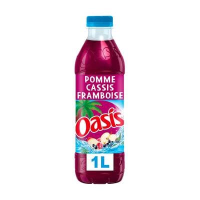 Oasis Boisson aux fruits pomme cassis framboise, 1L