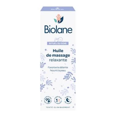 Biolane Huile de Massage Relaxante et Nourrissante, 50ml
