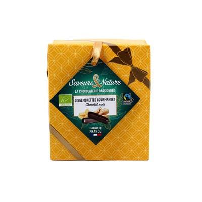 Saveurs & Nature Gingembrettes chocolat noir bio, 125g