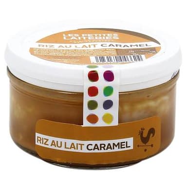 Les Petites Laiteries Petit Pot de Riz au lait caramel - Lait de vache pasteurisé, 125g
