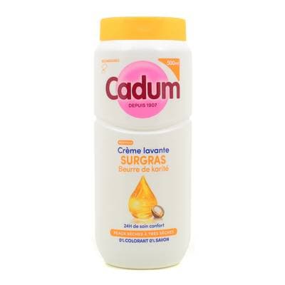 Cadum Crème lavante surgras au beurre de karité, 500ml