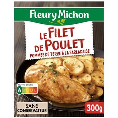 Fleury Michon Filet de Poulet Pomme de Terre Sarladaise, 300g