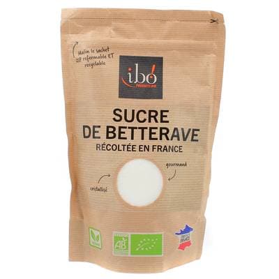 Ibo Sucre de Betterave cristallisé bio, 750g