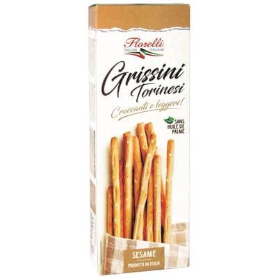 Florelli Gressins au Sésame - Grissini Torinesi, 125g