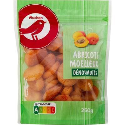Auchan Abricots Moelleux Dénoyautés, 250g