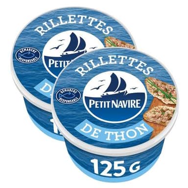 Petit Navire Rillettes de Thon, Lot de 2x125g