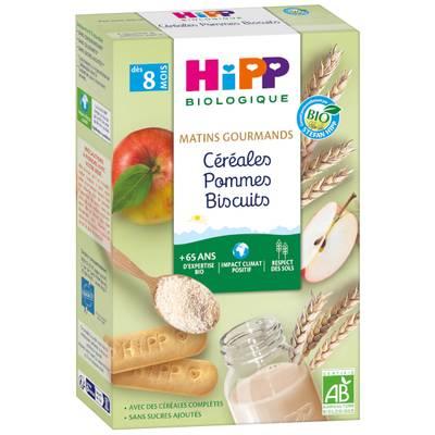 Hipp - Matin Gourmand - Céréales Pommes Biscuits Bio Dès 8 mois