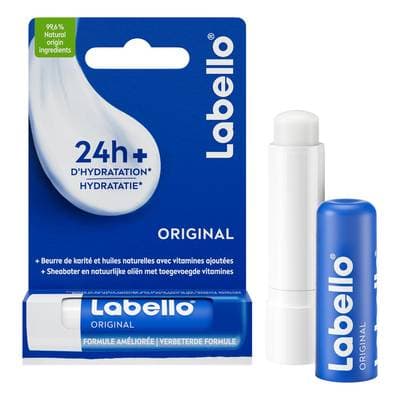 Labello Baume à lèvre original aux huiles naturelles, 1 baume