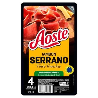 Aoste Jambon Serrano, 4 tranches - 67g