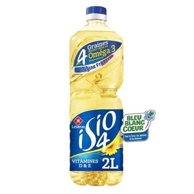 Isio 4 - Lesieur Huile Combinée 4 graines, 2L
