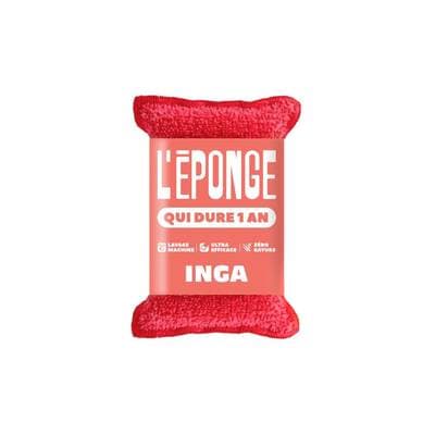Inga Éponges lavante rouge, 1 éponge