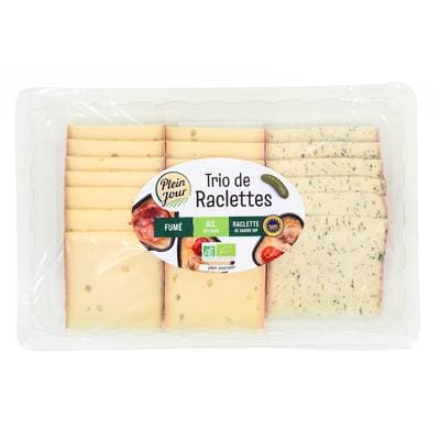 Plein Jour Trio de Raclette Bio, 400g