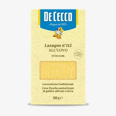 De Cecco Pâte Lasagne aux oeufs N°112, 500g
