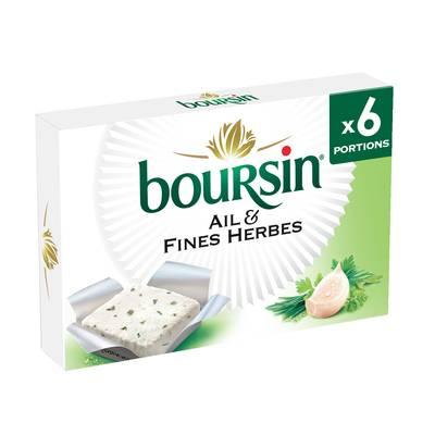 Boursin - Fromage à tartiner Ail et fines herbes, 96g