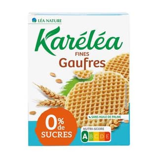 Karéléa Fines gaufres Sans Sucres, 140g