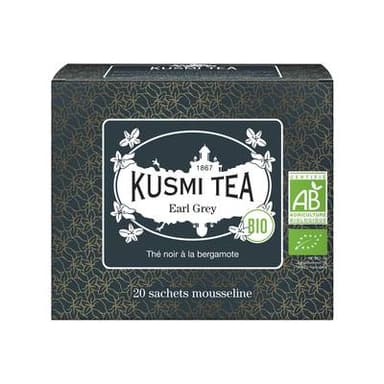 Kusmi Tea Earl Grey Bio - Etui sachets mousseline 40g, 20 sachets