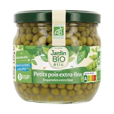3307130802625 - Jardin Bio Etic - Petits pois extra fins Bio Sans sucres ajoutés