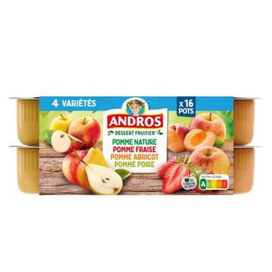 Andros Compote panaché, 16x100g