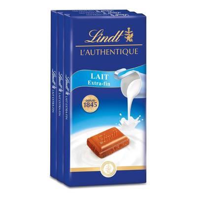 Lindt - Chocolat maître chocolatier lait extra fin