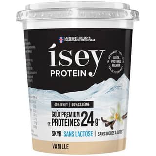 Isey Protein Skyr vanille sans lactose et sans sucre ajouté, 400g