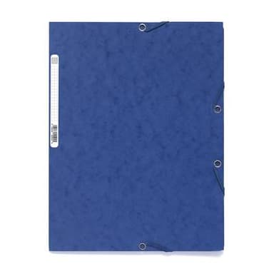 Exacompta Chemise plate à élastique 24 x 32 cm bleu, 1  chemise