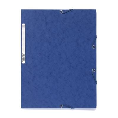 Exacompta Chemise plate à élastique 24 x 32 cm bleu, 1  chemise