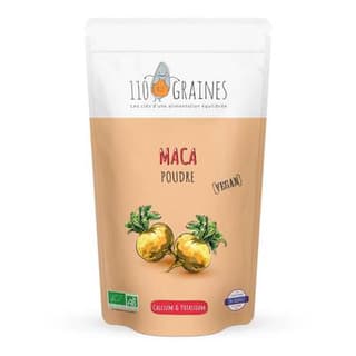 110 Graines Maca en Poudre Bio - Compléments alimentaires, 200g